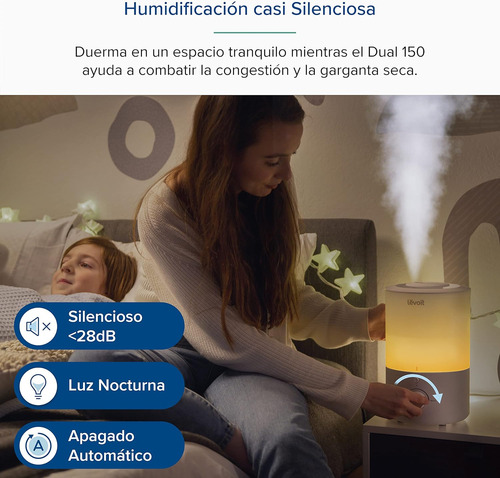 Levoit Top-fill Humidificador Ultrasónico 3l De Aromas