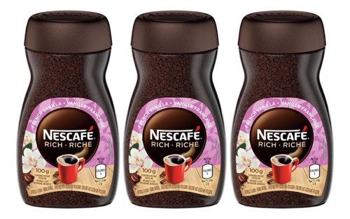 Café instantáneo soluble Nescafé Gourmet Flavors Vainilla sin gluten frasco 100 g