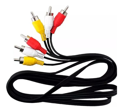 Cable 3 Rca A Rca Av Audio Vídeo Dvd Decodificador 1.8 M