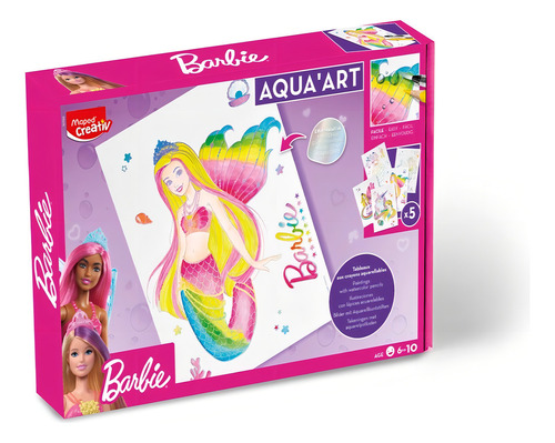 Set Maped Barbie Creativ Lápices Acuarelables Aqua´art Trazo