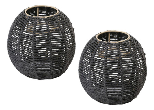 2x Lâmpada Pendente Lâmpada De À Mão Retrô Para Sala De