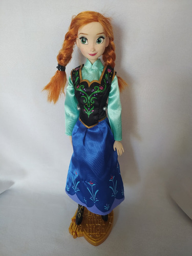   Anna Frozen Muñeca Vestido Azul Disney  