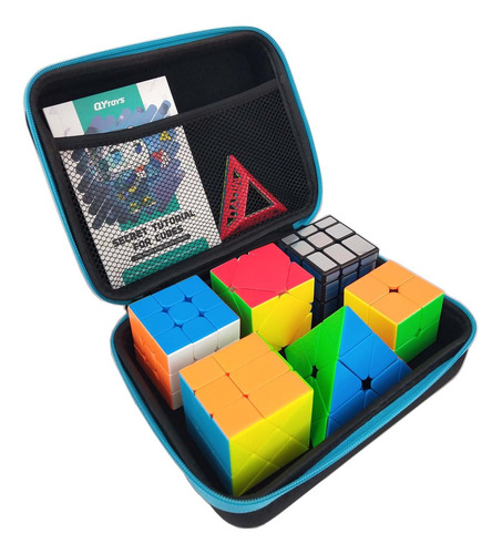 Juego De 6 Cubos Mágicos Con Bolsa De Almacenamiento Color De La Estructura