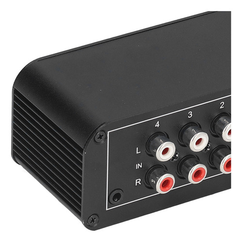Mixer De Som Estéreo De 4 Canais Rca De Entrada E Saída Mini