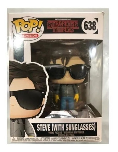 Boneco Pop Funko Stranger Things Steve De Óculos #638