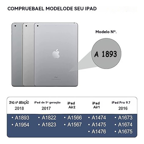 Teclado, Funda Y Ratón Para iPad 6ª Generación De 9,7 Pulgad
