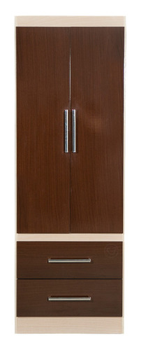 Placard Máximo Fortaleza 2p 2c Melamina 62.5 Cm Color Chocolate/maple