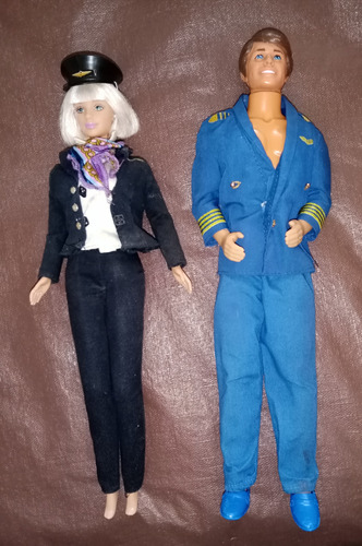 Muñecos Ken Y Barbie Piloto