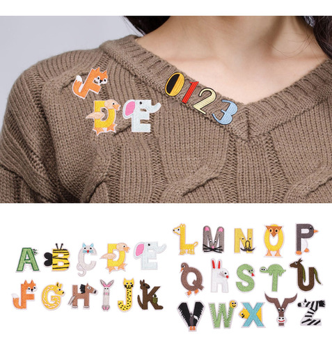 36 Piezas De Parches Para Planchar Con 27 Piezas Letras A-z