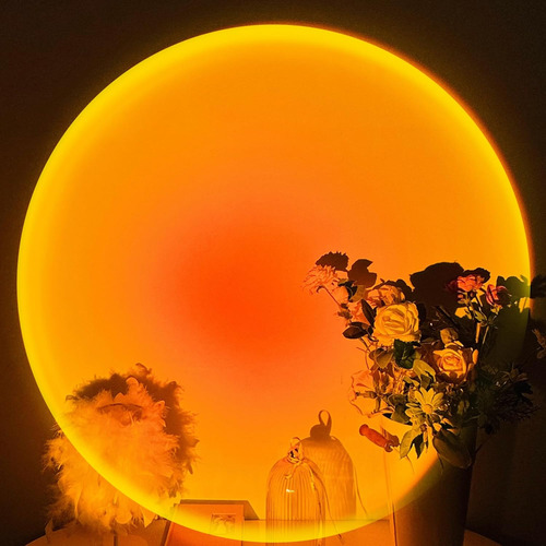 Proyector Lámpara Puesta De Sol, Rotación 180 Grados Pues...