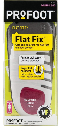 Profoot  Flat Fix Orthotic  Mujer 6-10  1 Par  Plantillas Or