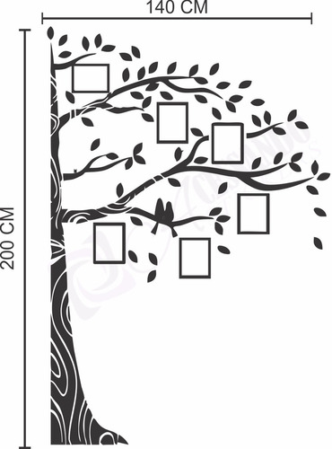 Adesivo Parede Sala Quarto Arvore Para Fotos Exclusividade