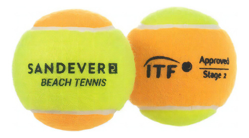 Bola De Beach Tennis Btb 900 Kit 2 Bolas Sandever