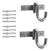 Comprar Kit Gancho De Rede Armador Aço Inox 304 Completo Par