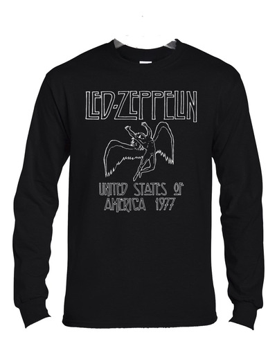 Polera Ml Led Zeppelin United States Of 77 Rock Abominatron