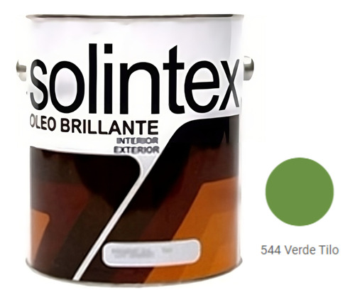 Pintura Oleo Brillante Verde Tilo Solintex 1 Galon 