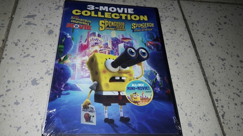 Bob Esponja Las 3 Peliculas En Dvd Y En Español Latino Nuevo