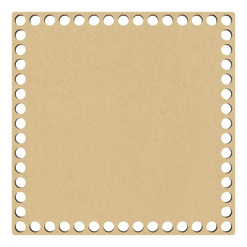 4pzs Bases 20cm Mdf Natural Trapillo Crochet Tejer Art13700