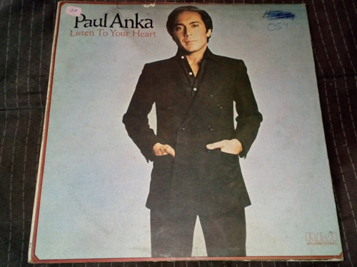Lp Paul Anka - Listen To Your Heart 1978 Nacional