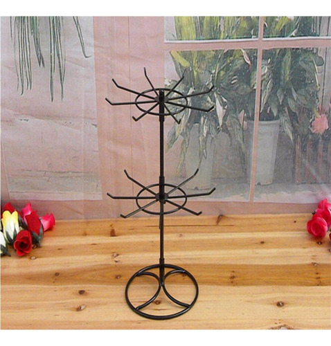Estante Giratorio De Joyería Negro