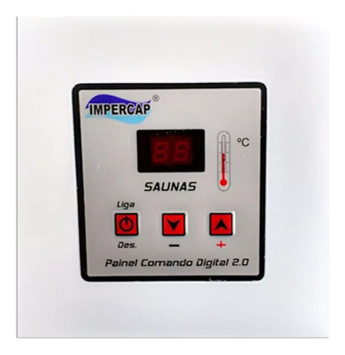 Sauna Vapor Elétrica 9kw 220v Trif Comando Digital Impercap