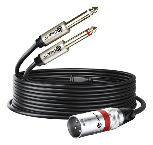 Cable Xlr Macho A Doble De 1/4 De Pulgada (10 Pies), Cable A