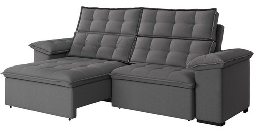 Sofá 3 Lugares Retrátil E Reclinável 230cm Denver Gf