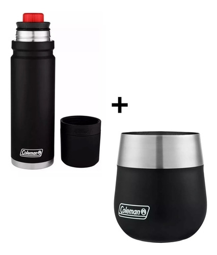 Combo Coleman Vaso Mate Termico + Termo Matero 1200ml Cc