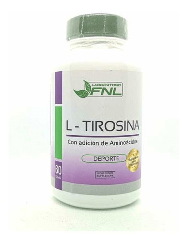 L- Tirosina Fnl 1 Fco 1 Mes 60 Cap 500mg. Fatiga / Animo