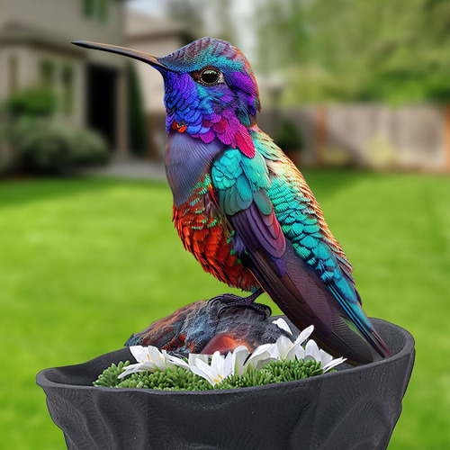 2d Colibrí Década De Jardín Decorativo Acrílico