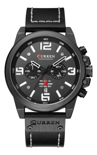 Reloj Deportivo De Cuero Con Cronógrafo Curren 8314 For