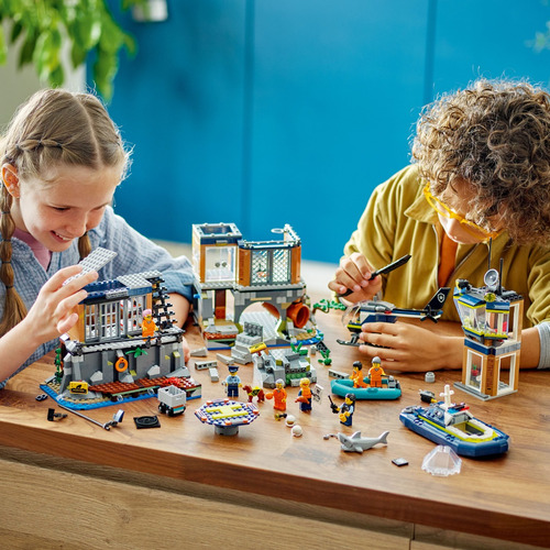 Set Lego City Police 60419 Isla Prisión De La Policía 980 Pz