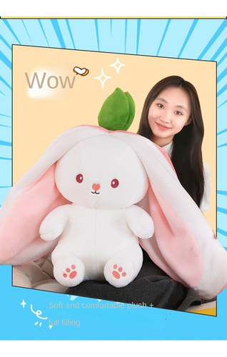 Muñeca De Peluche Strawberry Carrot Transforms Rabbit