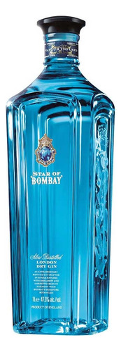 Gin Star Of Bombay 1000ml London Dry 