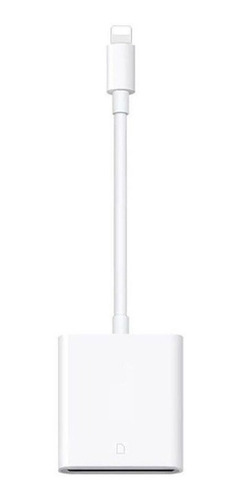 Imagem 1 de 8 de Adaptador Lightning Leitor Cartão Sd P/ iPhone X 6 7 8 iPad