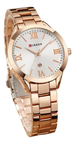 Reloj Curren Elegante De Acero Análogo Para Mujer