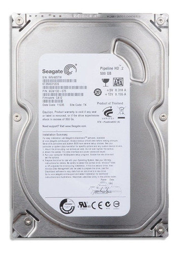 Hd Seagate 500gb Sata Pc Dvr Novo Lacrado Garantia Envio 24h