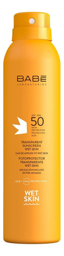 Protector Solar Babé Transparente Wet Skin Spf 50 - 200ml