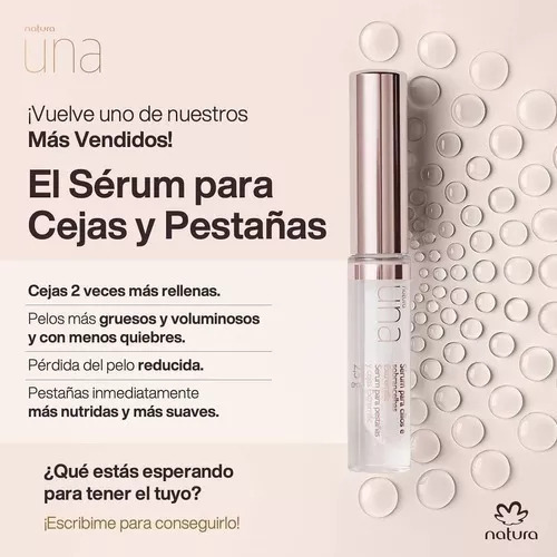 Serum Para Cejas Y Pestañas Natura Una