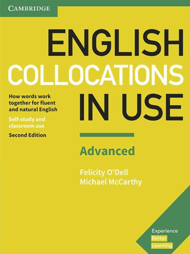 English Collocations in Use Advanced Sb With Answers - 2Nd Edition, de Michael McCarthy e Felicity O'Dell., vol. Único. Editora CAMBRIDGE, capa mole em inglês, 2017