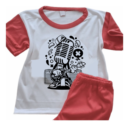 Pijamas Microfono Infantil Estampado Personalizado 0430
