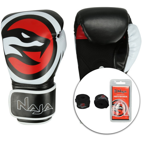 Kit Boxe Muay Thai Naja + Bandagem Elastica