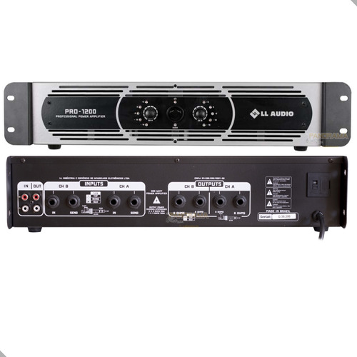 Amplificador Potencia Ll Audio Pro1200 Profissional 4 Ohms