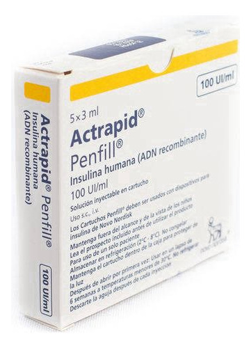 Actrapid Caja Contiene  5 Cartuchos Penfill