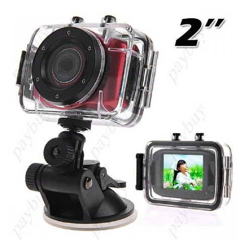 Imagen 4 de 5 de Camara Action Deportes Moto Filmadora Sumergible No Tactil