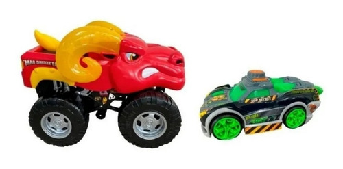 Vehículos Nikko Road Rippers Wheelie Monsters Rojo/verde