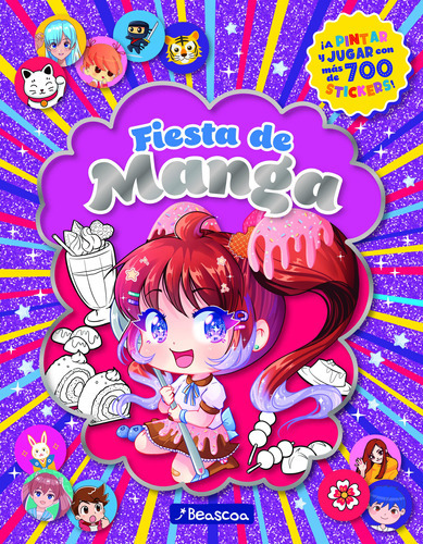 Libro Fiesta De Stickers + 700 Manga - Beascoa, De Anónimo., Vol. 1. Editorial Beascoa, Tapa Blanda, Edición 1 En Español, 2023