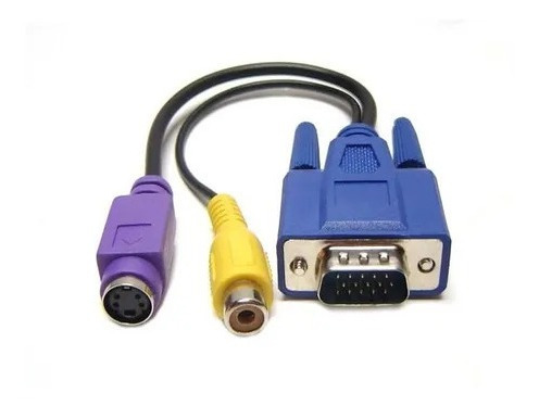 Cable Vga A Super Video S-video Rca Pc A Tv