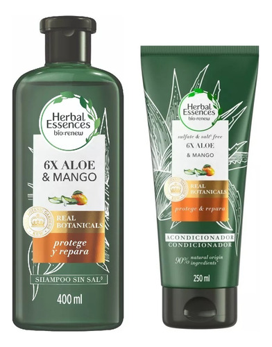 Shampoo + Acondicionador Herbal Essences Bio Aloe & Mango