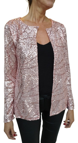 Chaqueta Spolverino Bolero Fiesta Mujer Lentejuelas